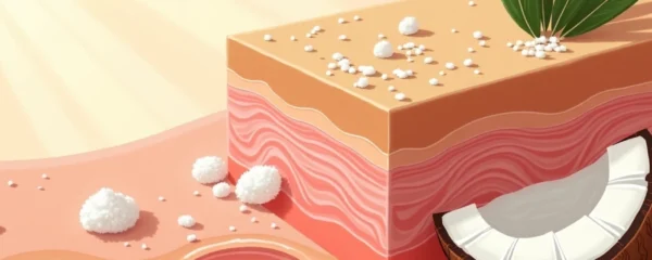 Gommage corporel au sucre et à l'huile de coco