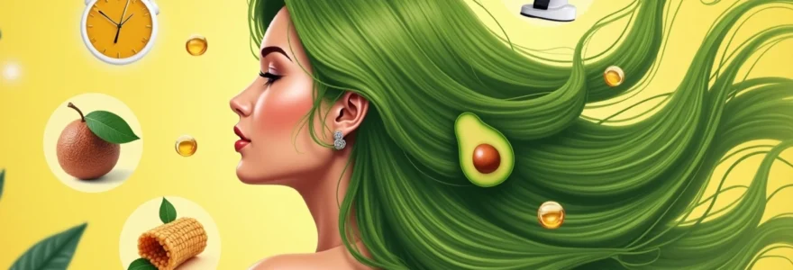 Masque capillaire hydratant à l'avocat