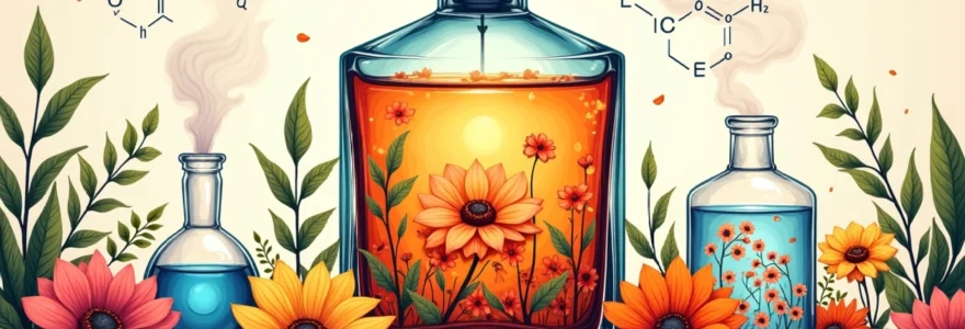 Parfum naturel avec des huiles essentielles